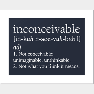 Inconceivable Definition 1987 Vintage Posters and Art